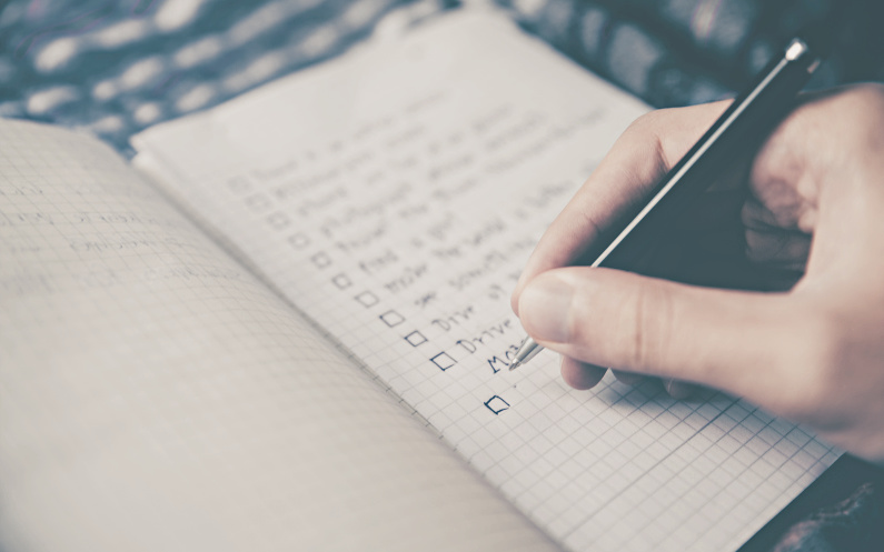 faire une liste d'idées
